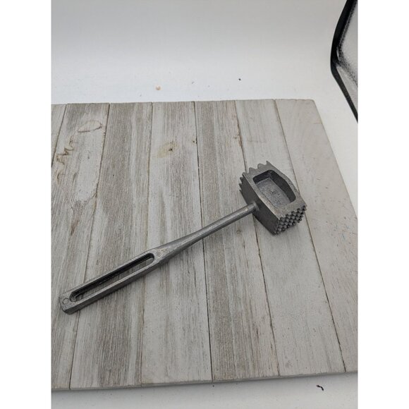 Elpo Aluminum #2 Meat Tenderizer Double Textured Sides 8 3/4" Japan - Picture 4 of 10